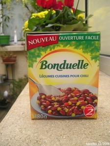 Mélange de légumes cuisinés pour Chili