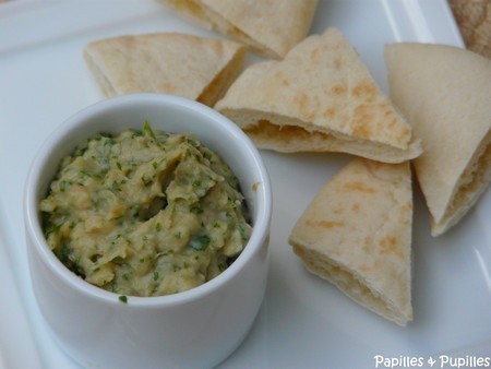 hoummous de haricots blancs au persil