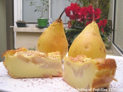 Flognarde aux poires et au Grand Marnier