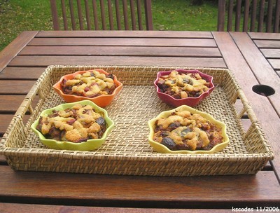 Crumble à la polenta et à la ratatouille confite Crumble à la polenta et à la ratatouille confite