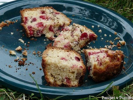 Cake aux airelles et aux noix de Pécan