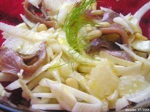 Carpaccio de fenouil au Parmesan