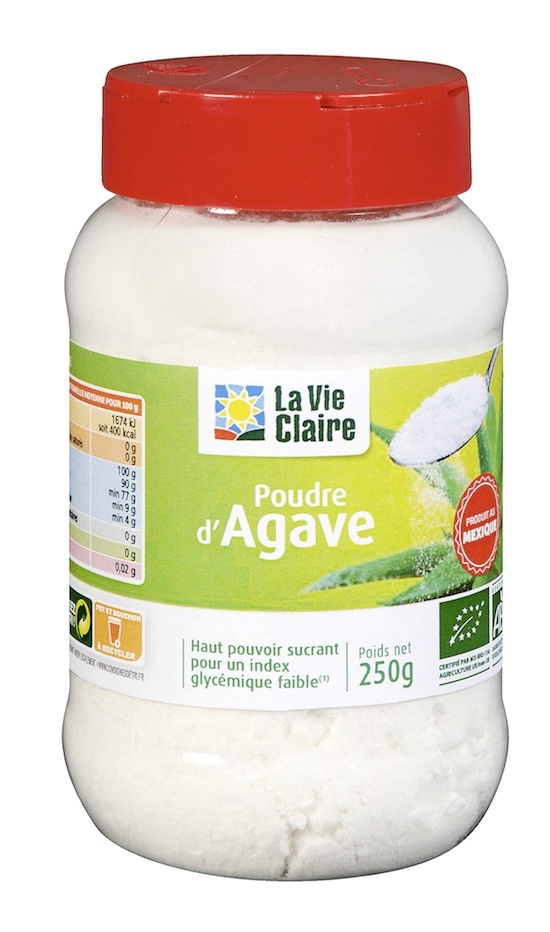 Poudre d'agave bio