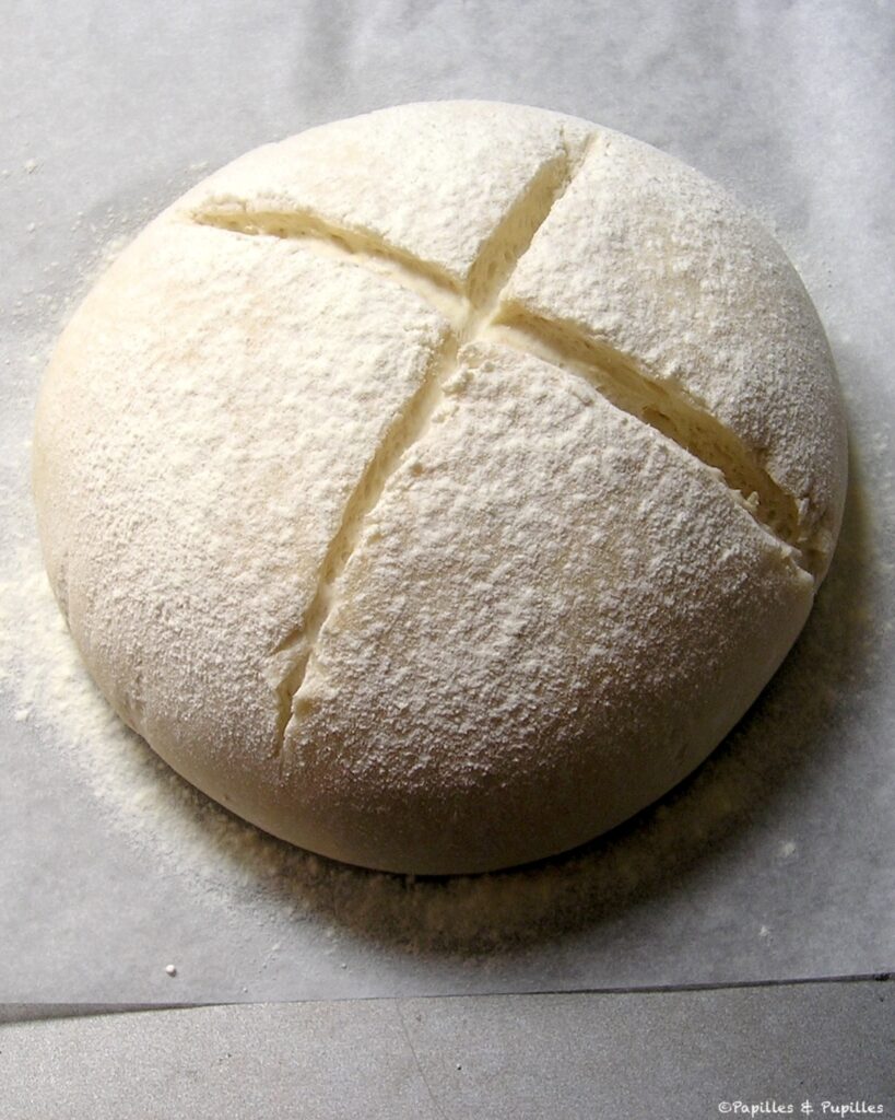 Gâche avant d'enfourner