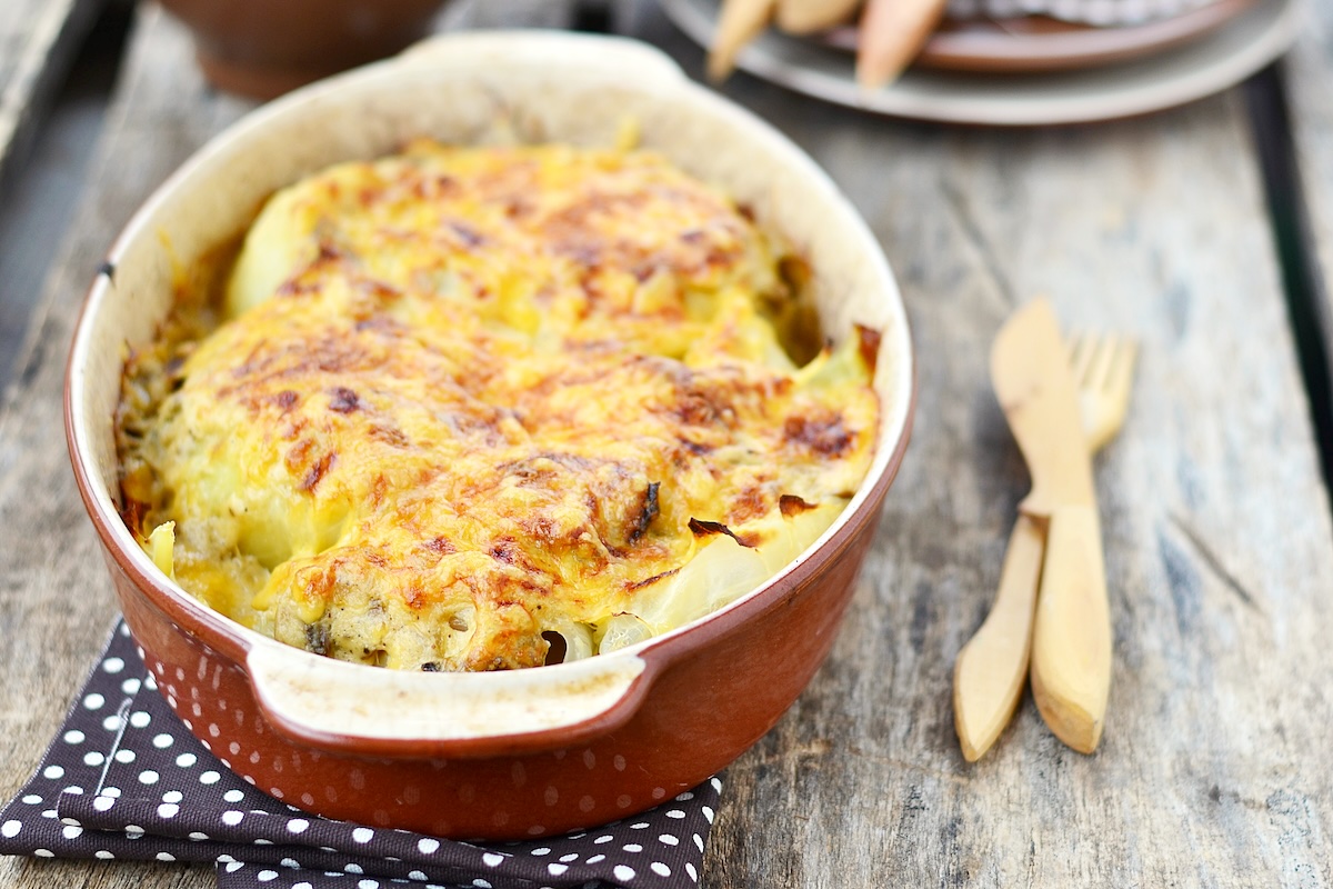 Gratin de chou-fleur et pommes de terre au Comté