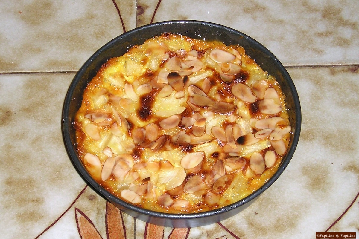 Gratin de poires aux amandes