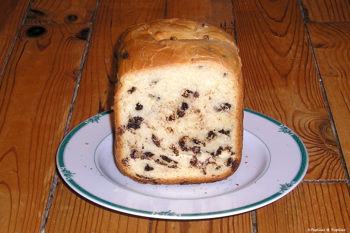 Pain de mie aux pépites de chocolat