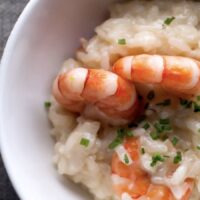 Risotto aux crevettes et au curry