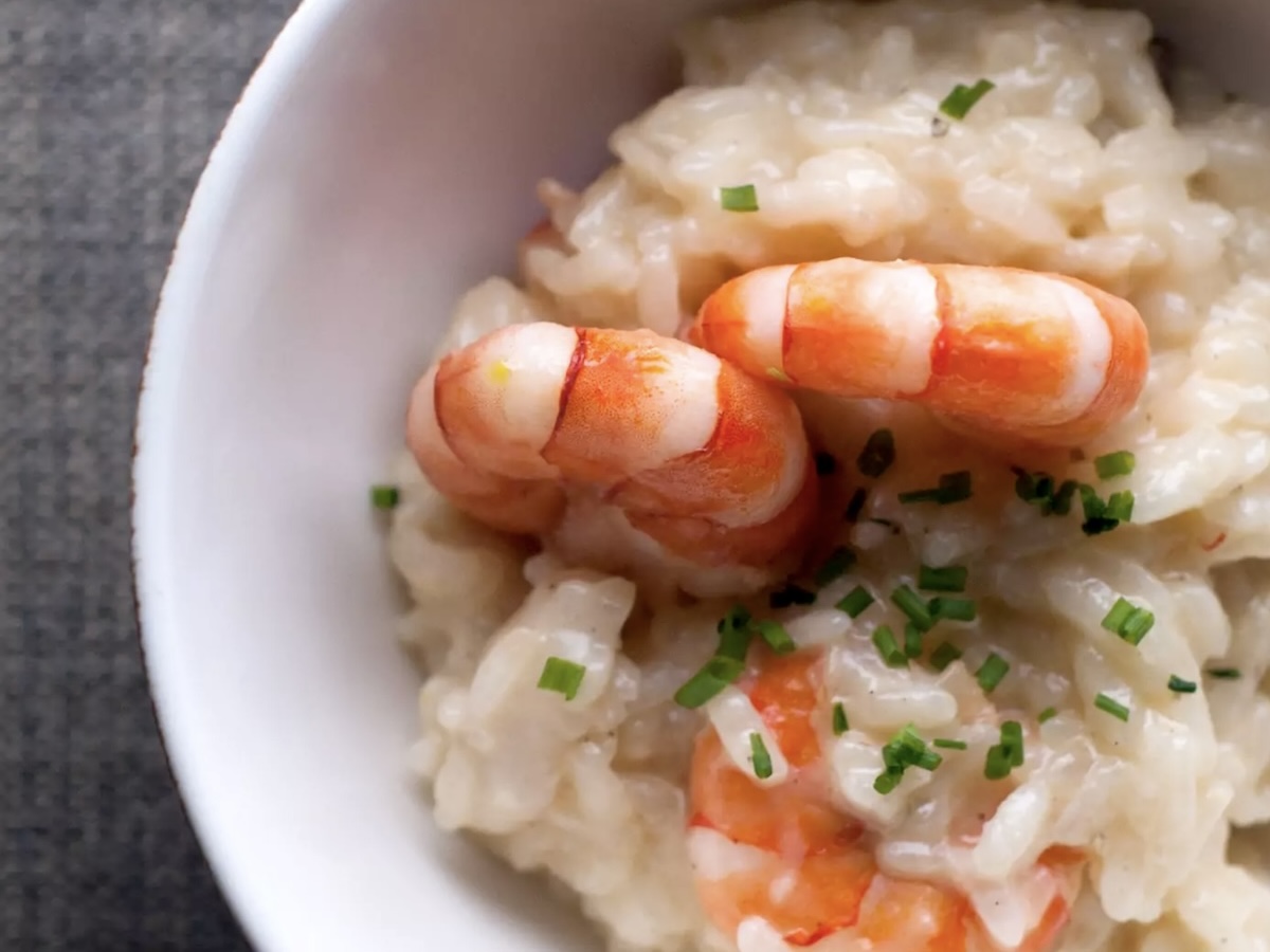 Risotto aux crevettes et au curry