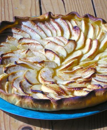 Tarte aux pommes et au miel