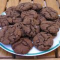 Chewy chocolate gingerbread cookies