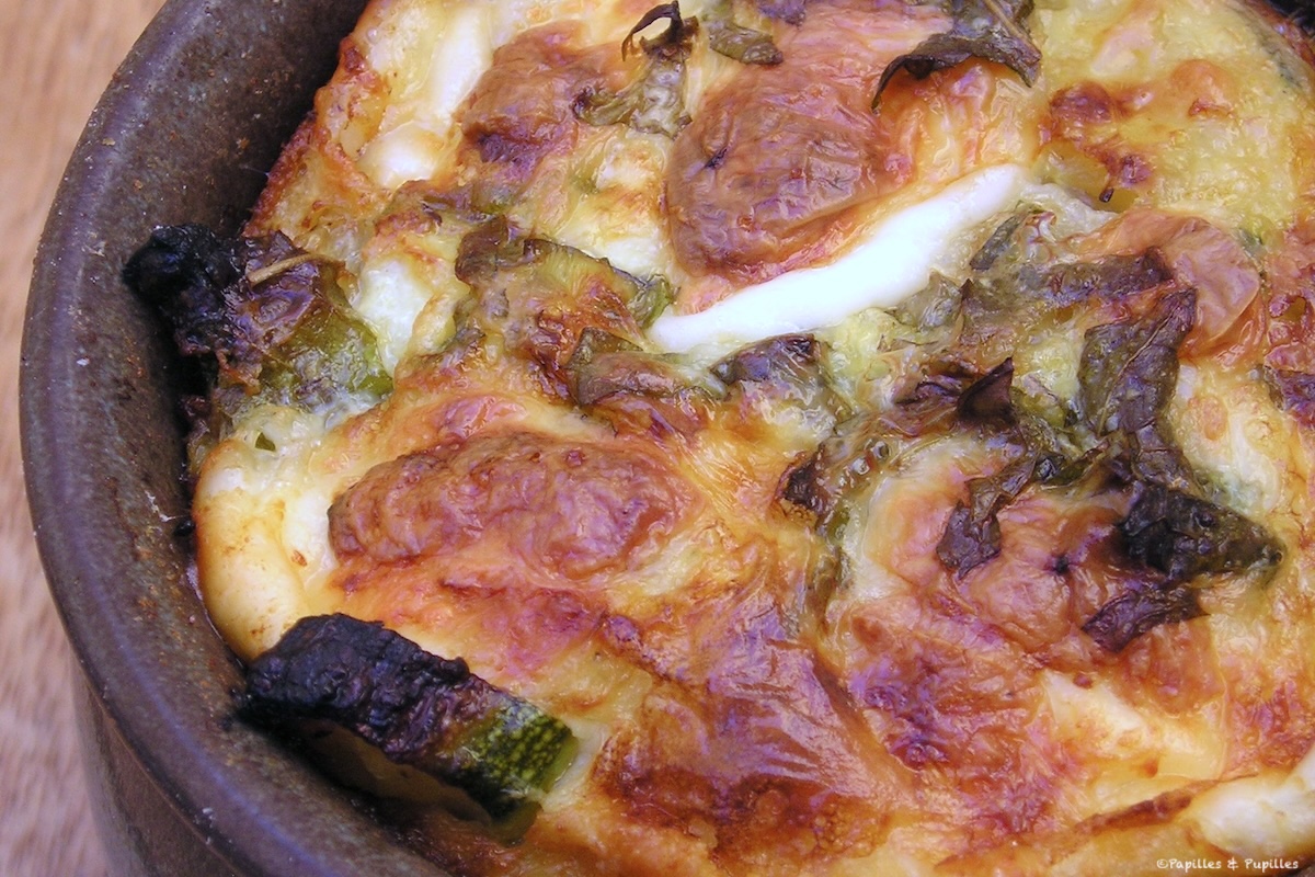 Clafoutis courgettes mozzarella