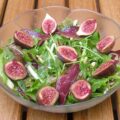 Mesclun aux figues et au magret séché