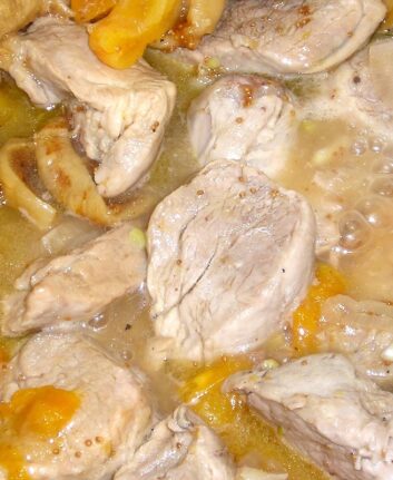 Filet mignon de porc aux fruits secs