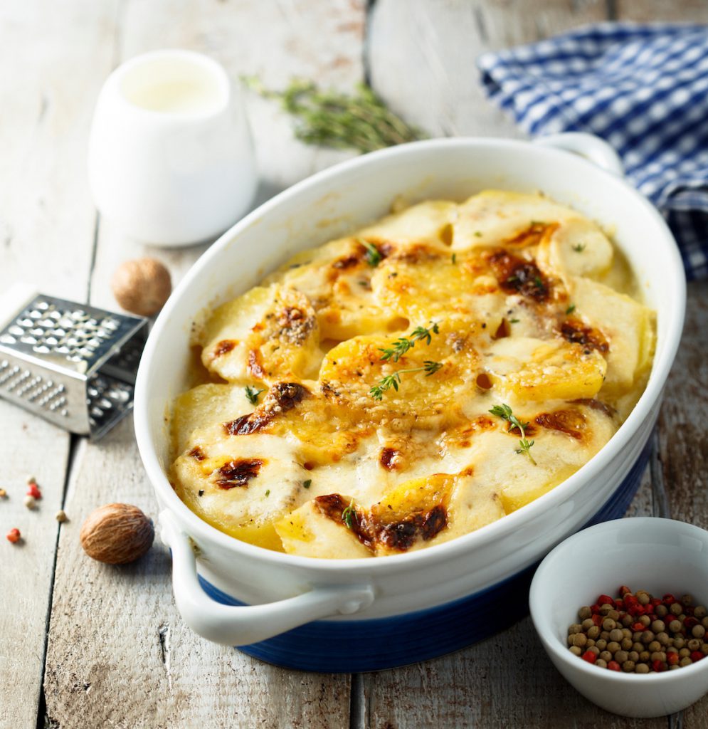 Gratin de pommes de terre aux