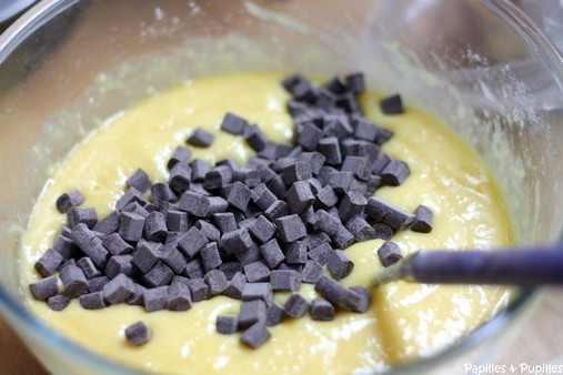 Pâte à gâteau poires chocolat