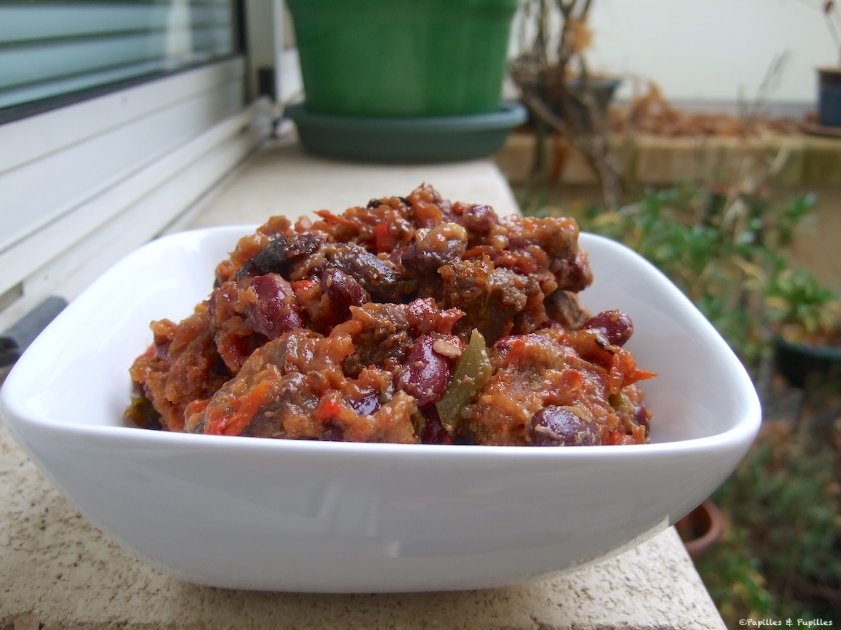 Chili con carne mijoté maison