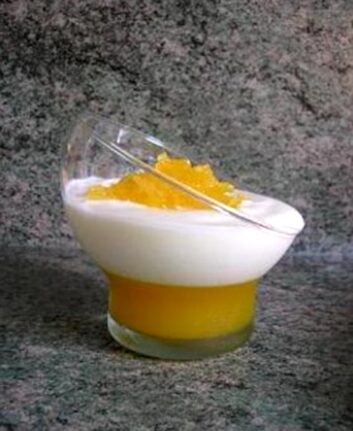 Coupes orangettes, sans oeufs, sans gluten