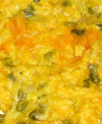 Risotto au potimarron et aux pistaches