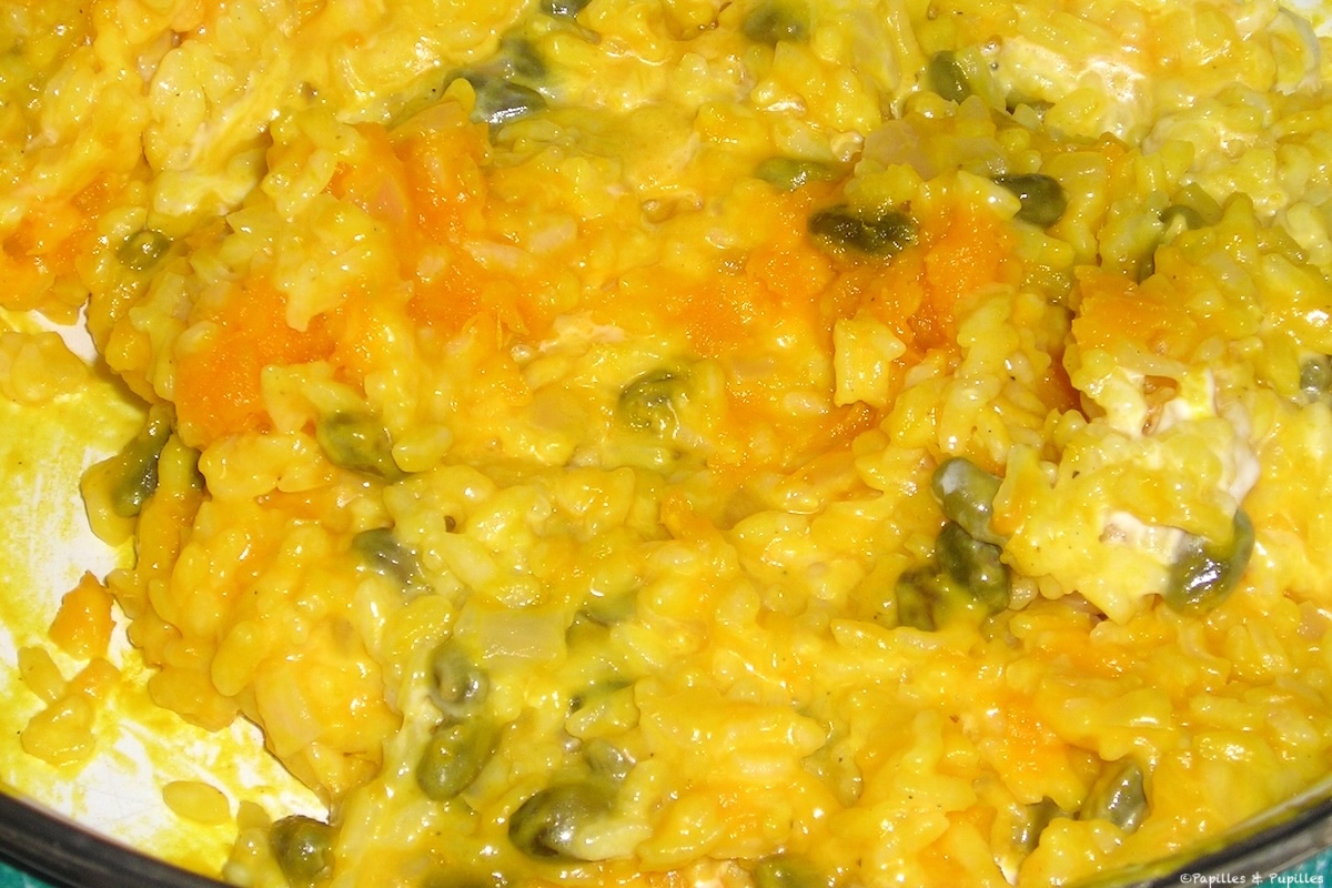 Risotto au potimarron et aux pistaches
