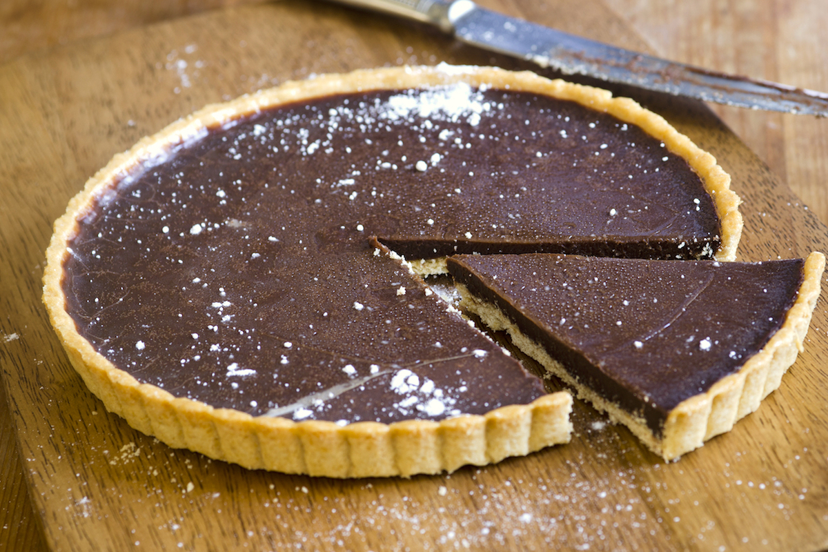 Tarte au chocolat sans œufs, simple et équilibrée