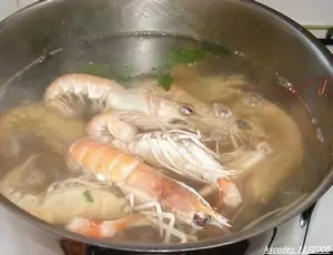 Cuisson des langoustines