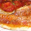 Filets de rouget aux tomates confites
