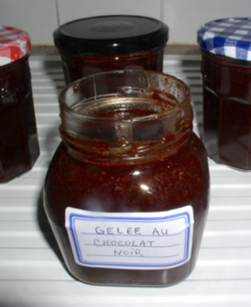 Gelée au chocolat noir