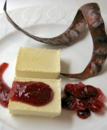 Pannacotta aux cranberries sans oeufs, sans gluten