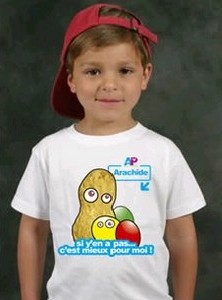 T-shirt arachide