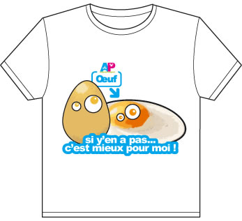 T-shirt oeuf