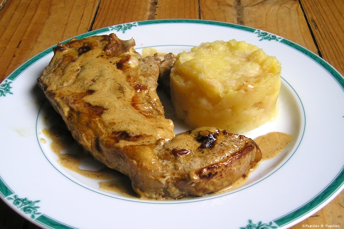 Côte de veau à la normande