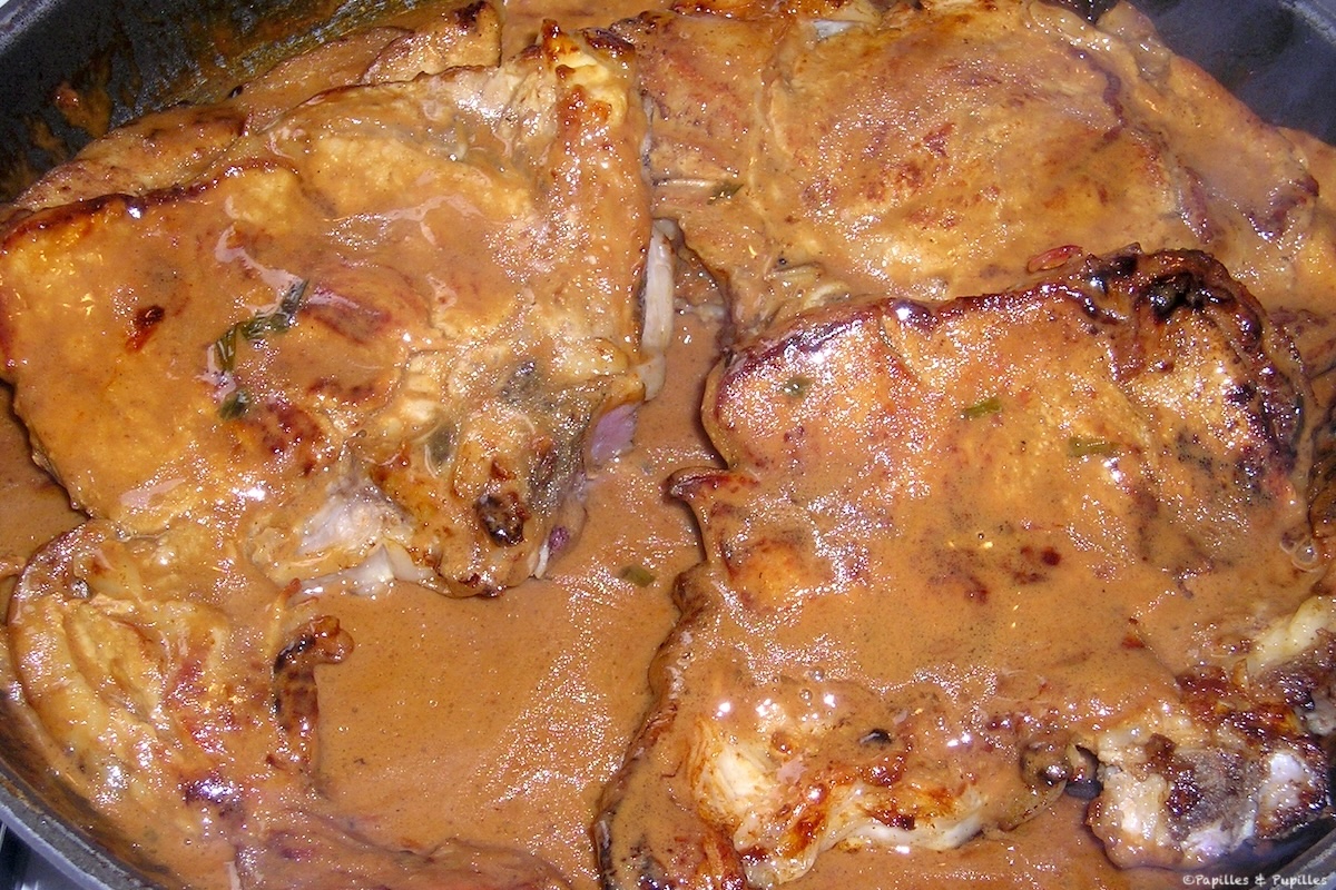 Côtes de veau à la crème d'estragon