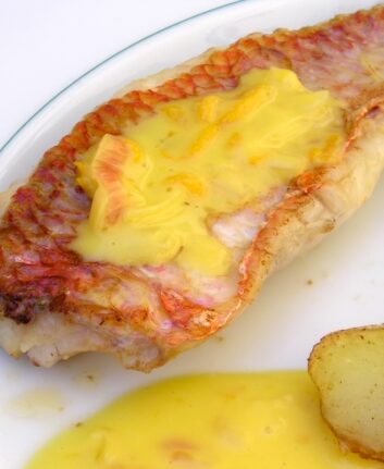 Filet de rouget au beurre d'orange