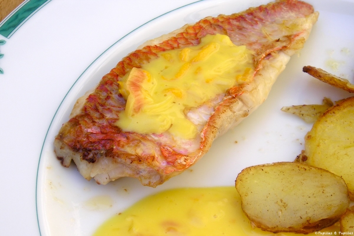 Filet de rouget au beurre d'orange