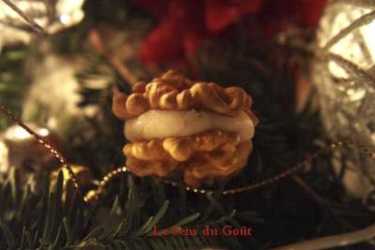 Pâte d'amande en compression de noix