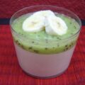 Crème lait de coco kiwis banane