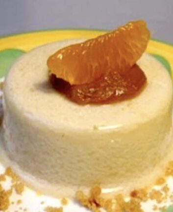 Entremets à la noix de coco et crème au pain d'épices