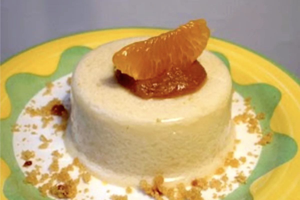 Entremets à la noix de coco et crème au pain d'épices