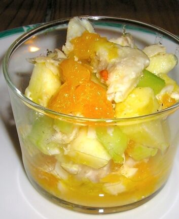 Salade de restes de poissons aux agrumes