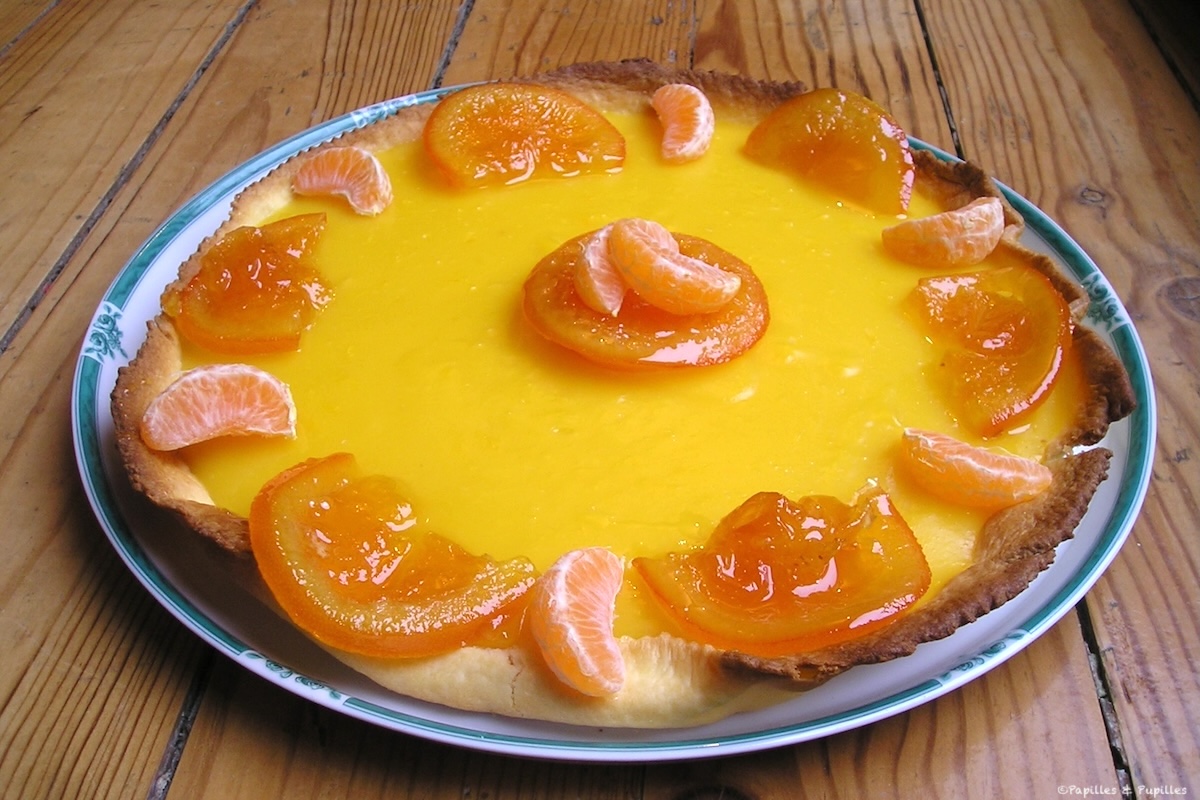 Tarte à l'orange et aux clémentines 