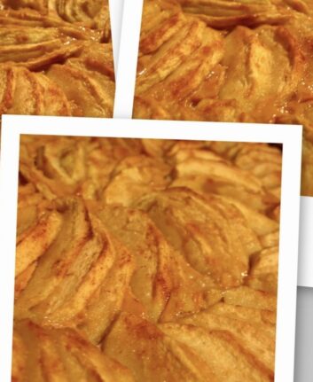 Tarte aux pommes à la confiture de lait