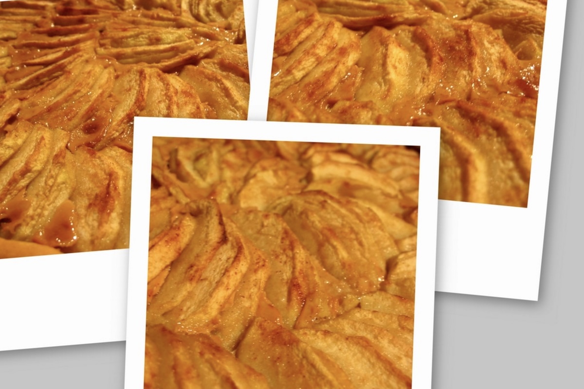 Tarte aux pommes à la confiture de lait