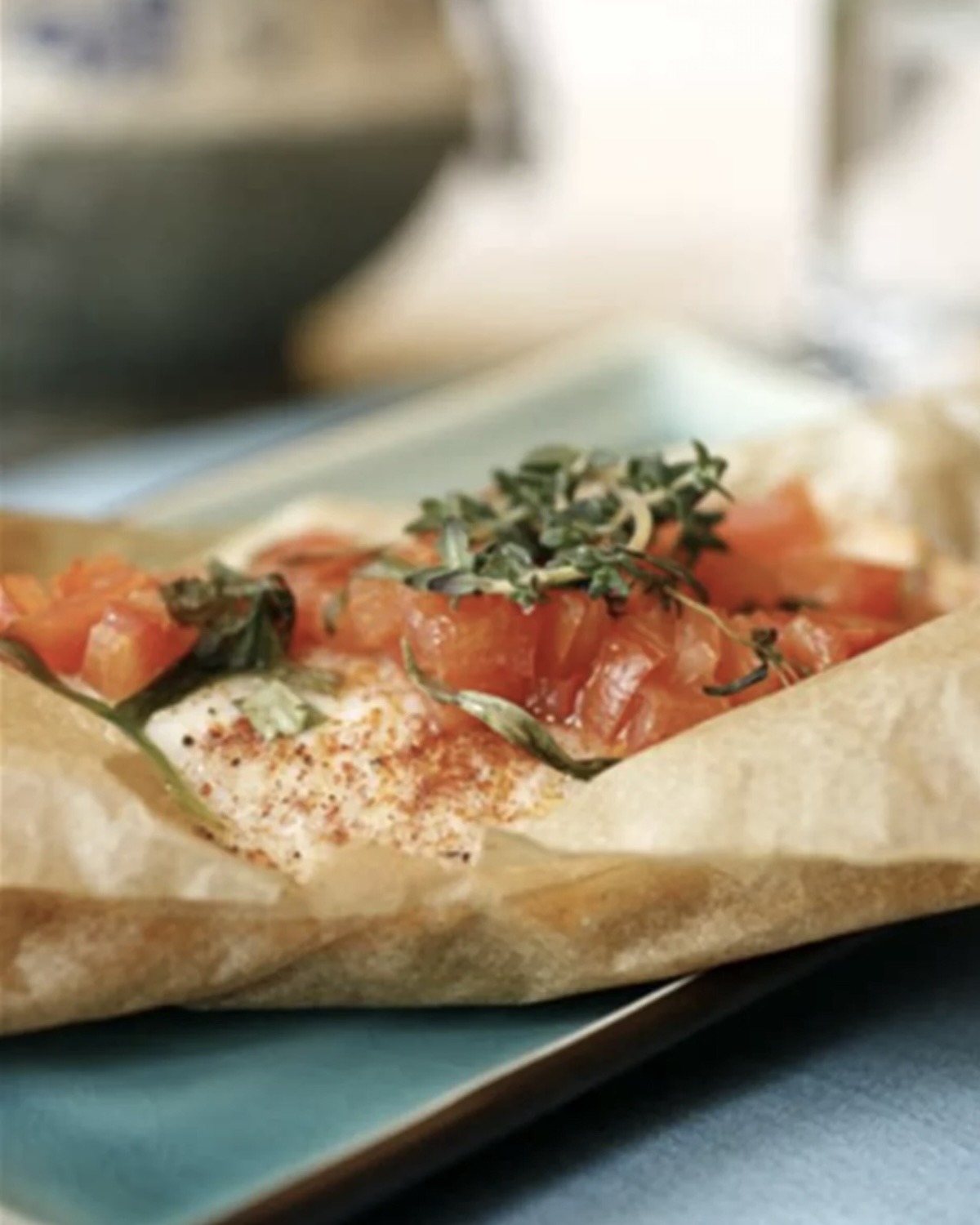 Filets de bar (loup) en papillote