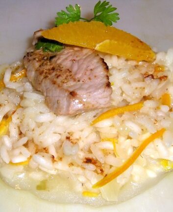 Risotto de veau à l'orange et au Parmesan