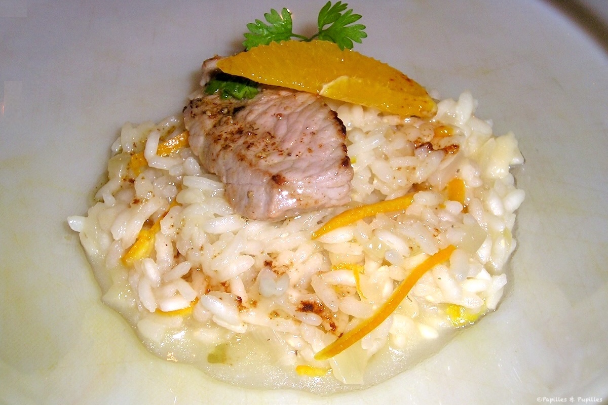 Risotto de veau à l'orange et au Parmesan