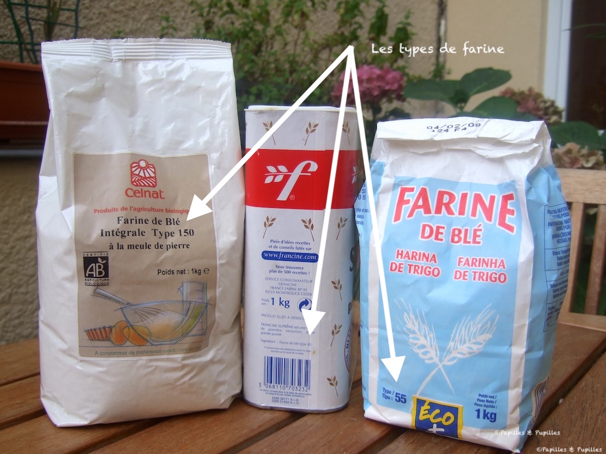 Les types de farine