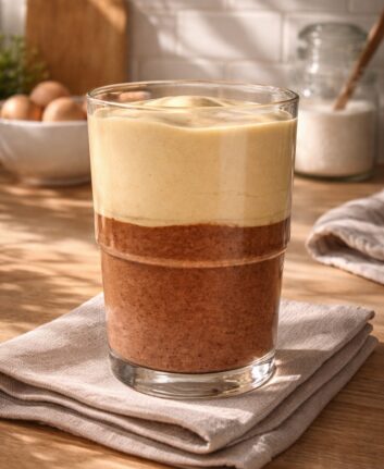 Mousse express au chocolat et au café sans oeufs