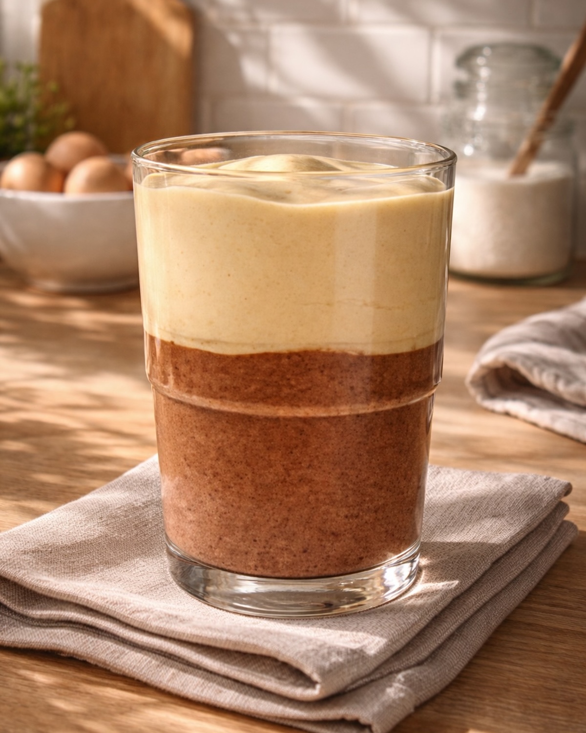 Mousse express au chocolat et au café sans oeufs