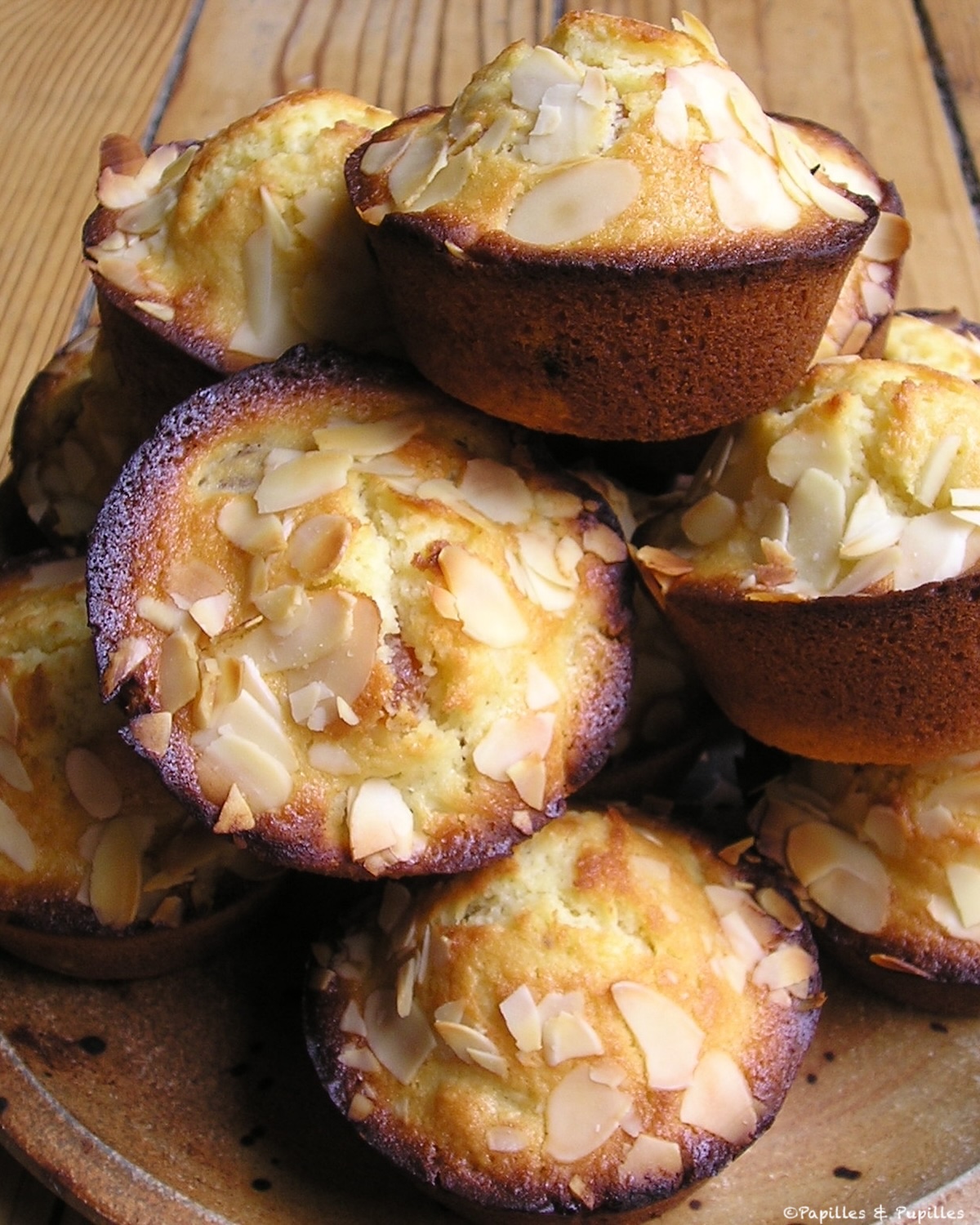 Muffins aux abricots et aux amandes